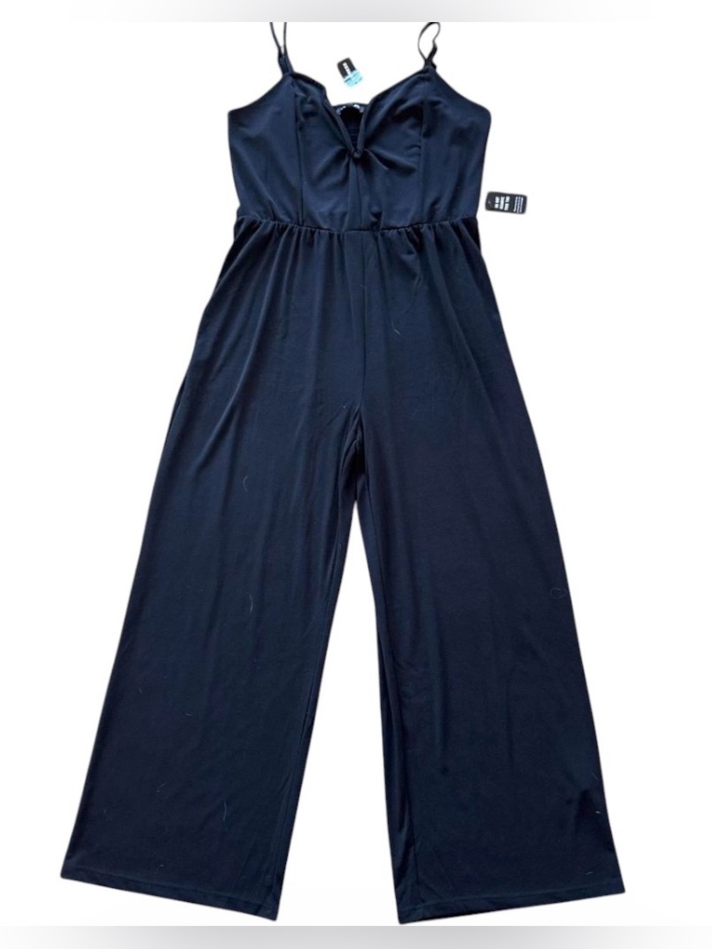 Express Black Wide-Leg Spaghetti Strap Jumpsuit Size‎ XL
